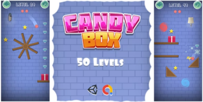 Caixa de doces - jogo de quebra-cabeça baseado em física para celular/android (jogo de unidade + Admob)