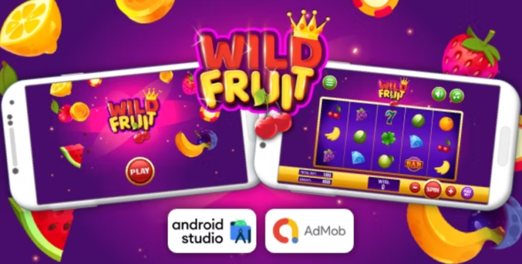 Wild Fruit - Projeto de estúdio Android de jogo de caça-níqueis com anúncios da AdMob